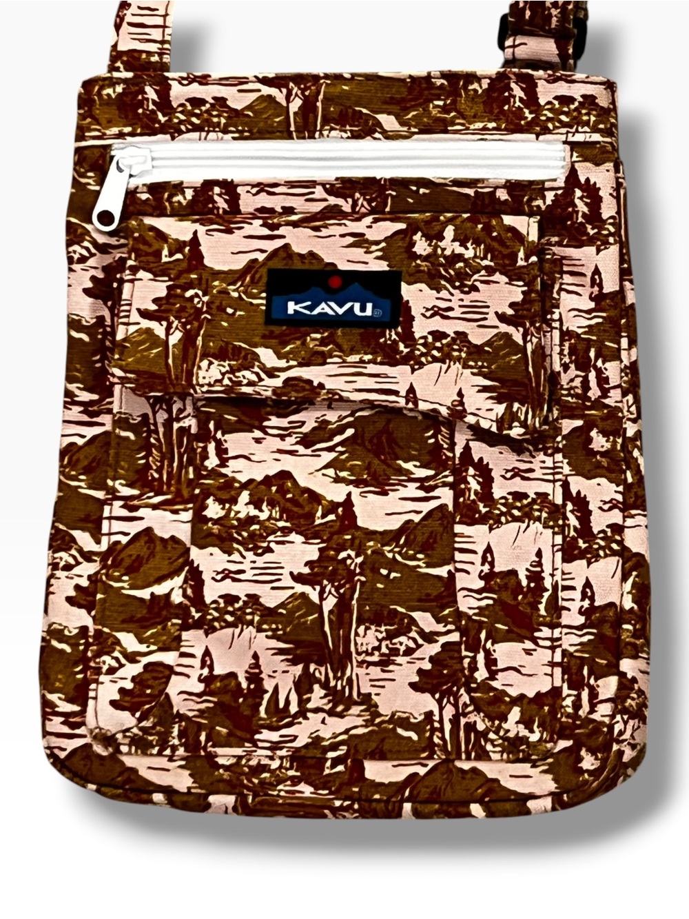 Kavu Fairaway Forrest Unisex Crossbody Bag Gorpcore Outdoor Travel Canvas E-1